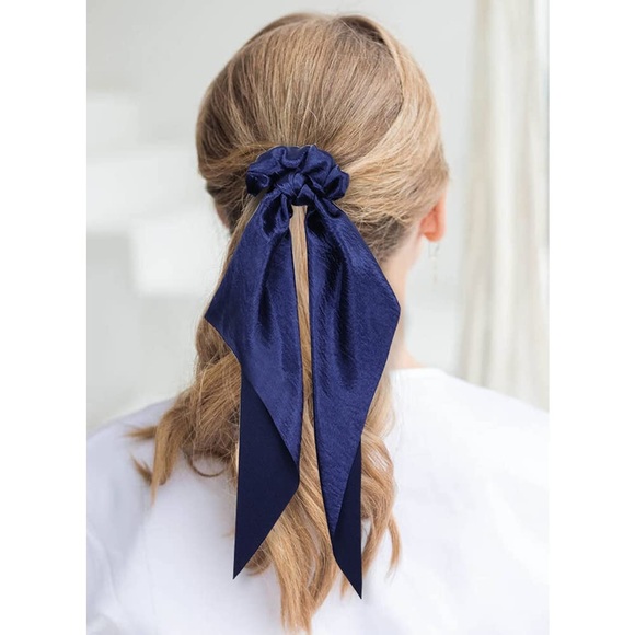 a new day Target Red Satin Long Tail Hair Twister Scrunchie - Picture 7 of 10